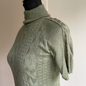 Soft fine knit short sleeve Retro Sweater